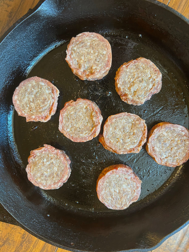smoked pork sausage patties