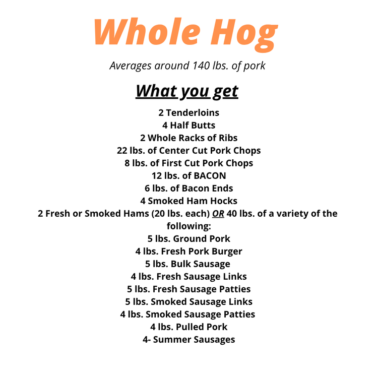 WHOLE HOG BUNDLE